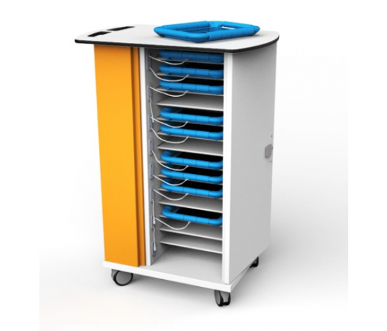 iPad onView smartControl charging trolley CHRGT-GC-15-C-O3 for 15 iPads in large sleeves - digital code lock