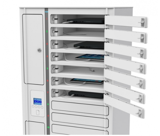 iPad Volt 1:1 USB-C Ladespind VTB1-24S-UC-O für 24 iPads & Tablets - RFID-Schloss + Websteuerung