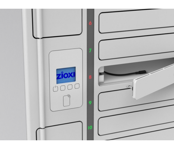 Chromebook Volt 1:1 USB-C oplaadlocker VCB1-24S-UC-O# inclusief USB-C kabels voor 24 Chromebooks tot 14 inch - RFID slot + Web control