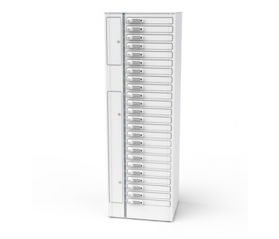 Laptop Volt 1:1 USB-C charging locker VLS1-24S-UC-K# including USB-C cables for 24 laptops to 17 inch - key lock