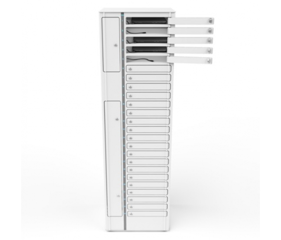 Chromebook Volt 1:1 USB-C oplaadlocker VCB1-24S-UC-K# inclusief USB-C kabels voor 24 Chromebooks tot 14 inch - sleutelslot