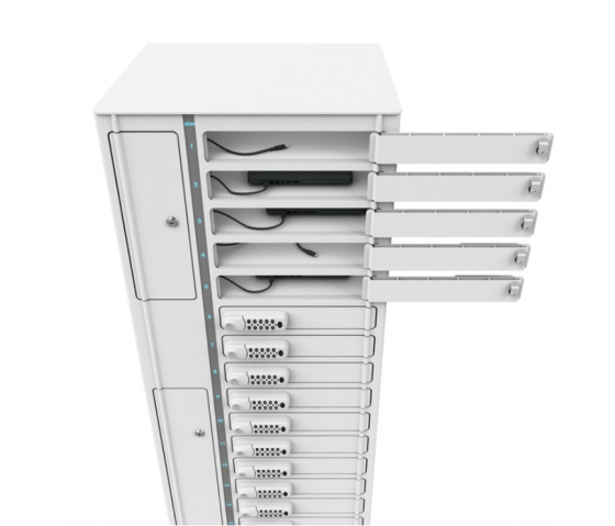 Chromebook Volt 1:1 USB-C oplaadlocker VCB1-24S-UC-K# inclusief USB-C kabels voor 24 Chromebooks tot 14 inch - sleutelslot