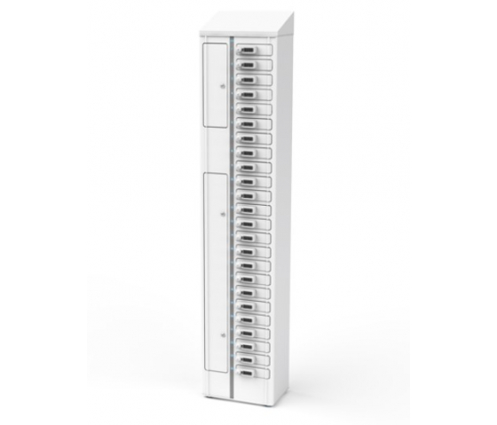 Smartphone Volt 1:1 USB-C charging locker VSP1-24S-UC-K# including USB-C cables for 24 smartphones - key lock