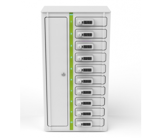 Smartphone Volt 1:1 USB-A charging locker VSP1-10S-UA-K% including 3-in-1 cables for 10 smartphones - key lock