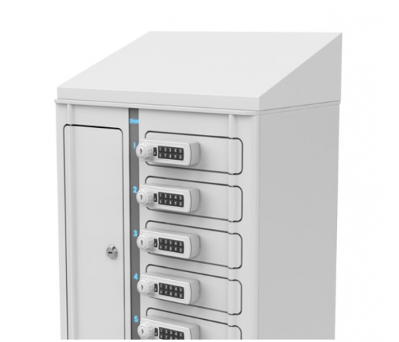 Smartphone Volt 1:1 USB-A charging locker VSP1-10S-UA-K% including 3-in-1 cables for 10 smartphones - key lock