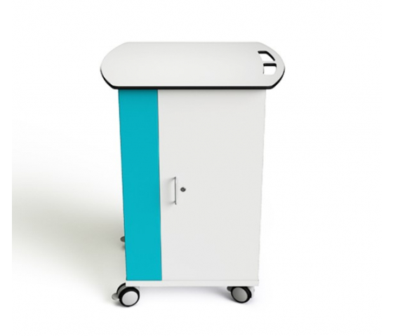 USB-C laptop charging cart with cables Zioxi CHRGTUC-LS-16# for 16 Laptops to 16 inch - key lock