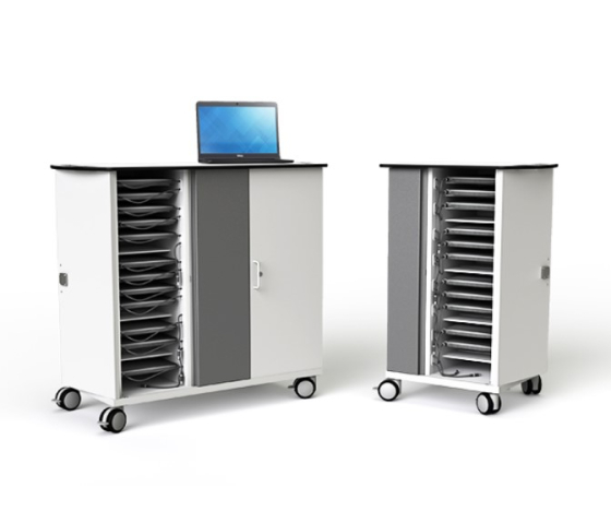 Zioxi charging cart for 20 Chromebooks and Mobile devices to 14 inch - RFID lock