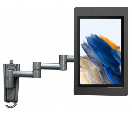 Flexible tablet wall holder 345 mm Fino for Samsung Galaxy Tab A8 10.5 - black