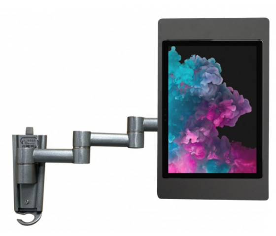 Flexibler iPad Wandhalter 345 mm Fino für iPad Mini 8,3 Zoll - schwarz