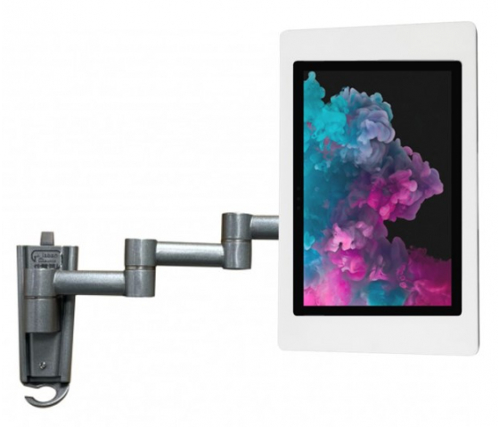 Flexible Wandhalterung 345 mm Fino für Microsoft Surface Pro 12.3 - weiß 