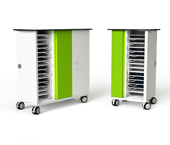 Carrello di ricarica Zioxi CHRGTUC-TB-32-K# per 32 tablet fino a 10,5 pollici - include cavi USB-C - Serratura a chiave