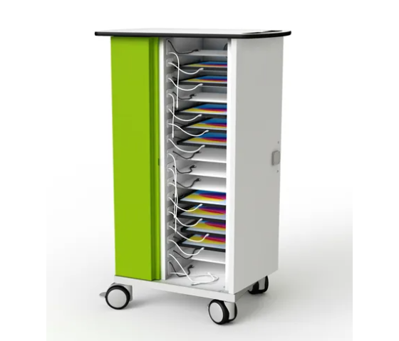 Charging cart Zioxi CHRGTUC-PT-16-R# for 16 iPads & Apple Pencils - USB-C cables included - RFID lock