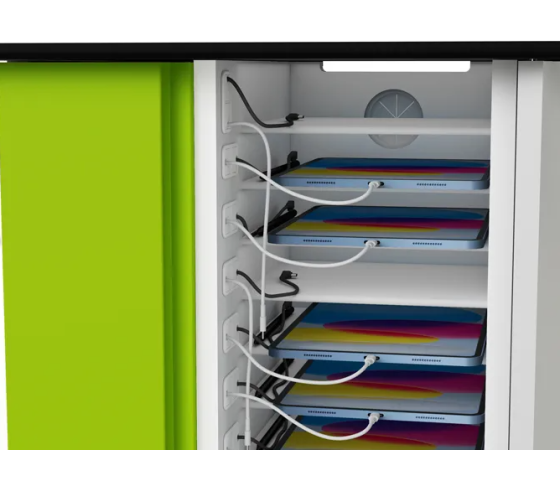 Zioxi charging cart CHRGTUC-PT-32-R# for 32 iPads & Apple Pencils - USB-C cables included - RFID lock
