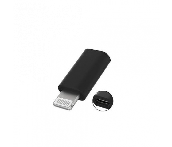 USB-C til Lightning-adapter/konverter - sort 