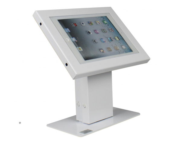 Tablet table stand Chiosco Securo XL for 13-16 inch tablets - white