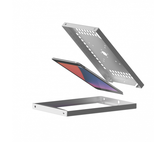 Tablet floor stand Sublime Securo M for 9-11 inch tablets - stainless steel
