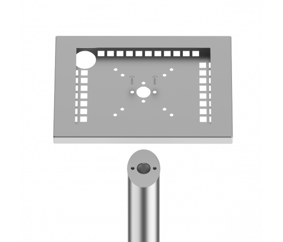 Supporto da pavimento Securo S per tablet da 7-8 pollici - acciaio inossidabile