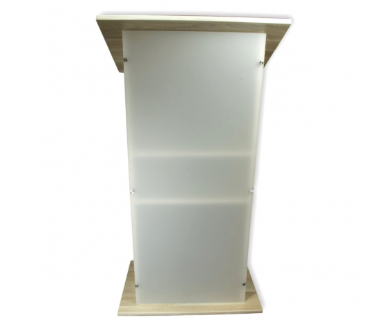 Acrylic-wood lectern Shenzhen - oak colour