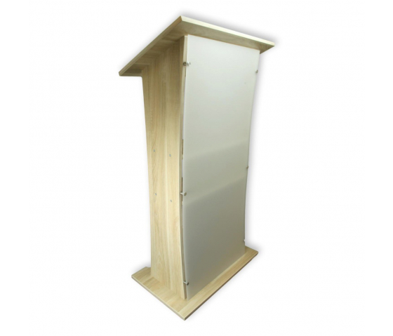 Acrylic-wood lectern Shenzhen - oak colour