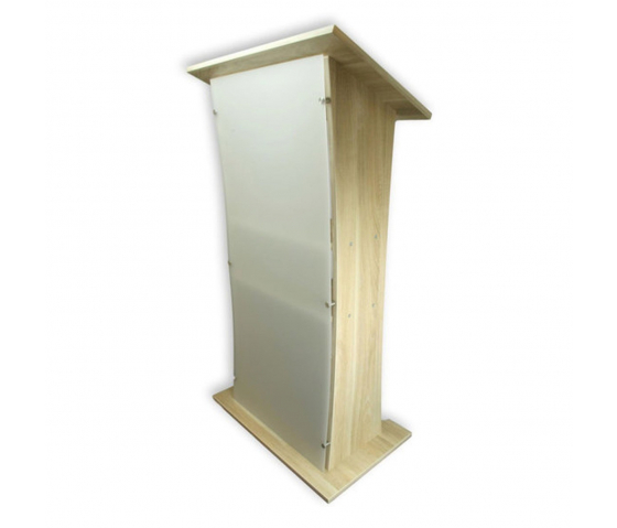 Acrylic-wood lectern Shenzhen - oak colour