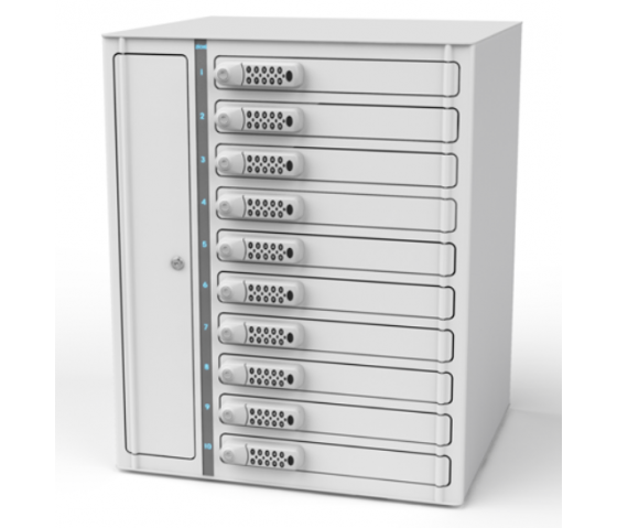 Zioxi Volt bay Chromebook-opladningsskab VCB1-24 til 24 Chromebooks op til 14 tommer - kombinationslås - USB