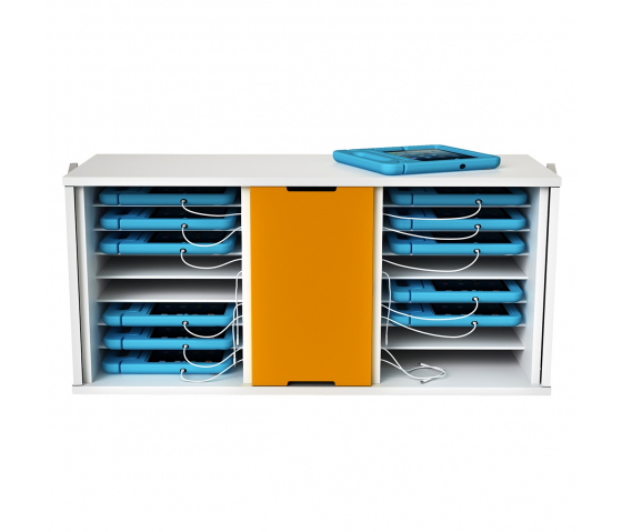 Armario para iPad Zioxi CHRGC-KC-8+8-K para 16 iPads de hasta 11 pulgadas - cierre con llave