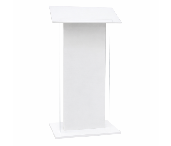 Acrylic lectern Roslin - white