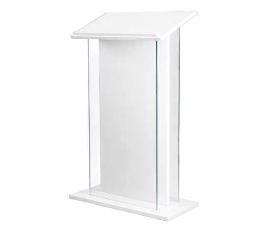 Acrylic lectern Roslin - white