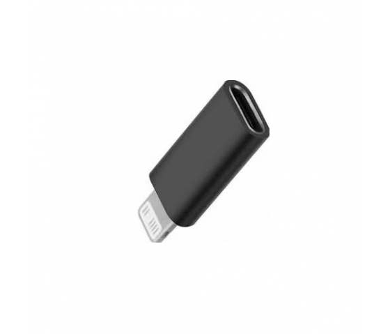 USB-C naar Lightning oplaadadapter zwart