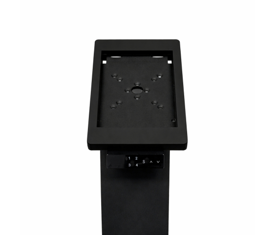 Electronic height adjustable tablet floor stand Suegiu Fino for iPad 10.9 & 11 inch - black