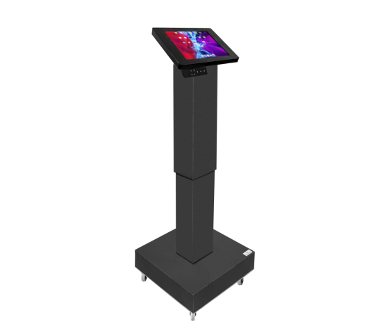 Electronically height adjustable tablet floor stand Suegiu for Microsoft Pro 8 / 9 / 10 - black