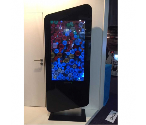 Digitale Informationssäule Sydney mit 65-Zoll – Touchscreen