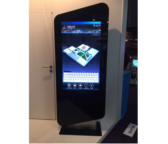 Digitale Informationssäule Sydney mit 65-Zoll – Touchscreen