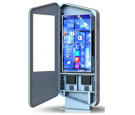 Digital information kiosk Sydney 32 inch double-sided screen