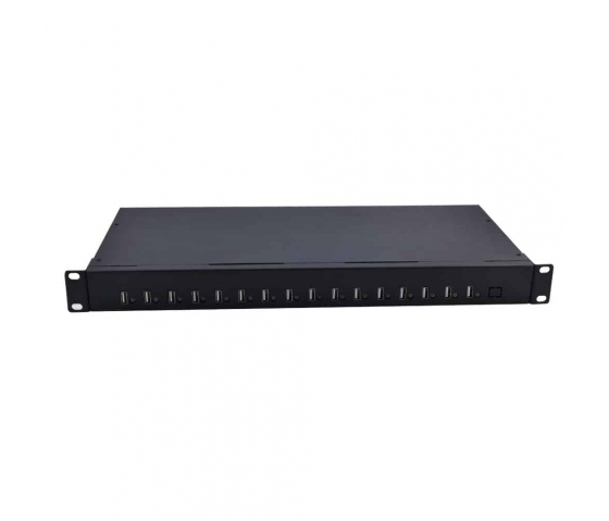 16 Port USB-A 12W 1U Rackmount Ladehub