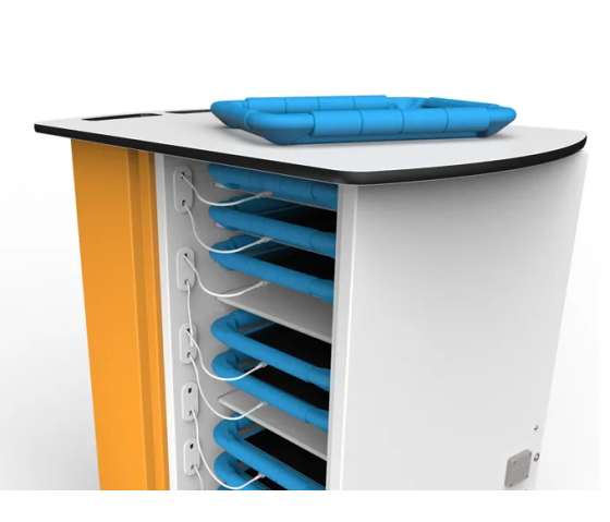 Charge & Sync oplaadkar voor 16 iPads met dikke beschermhoesjes - Zioxi SYNCT-KC-16 - sleutelslot