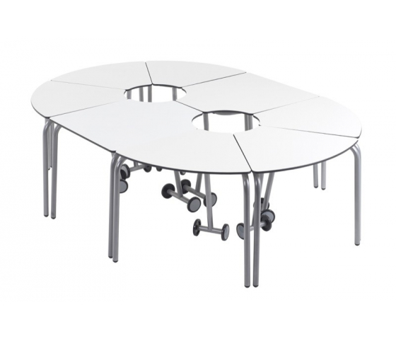 t41 180° faltbarer Studententisch