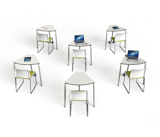 t41 180° folding student table