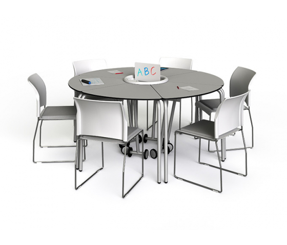 t41 180° folding student table