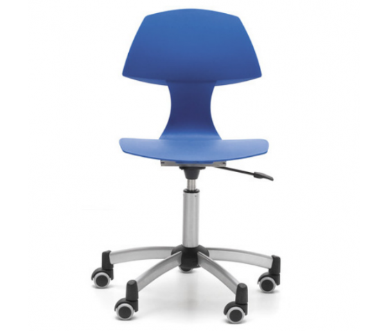 T -Chair Junior height-adjustable classroom chair with castors