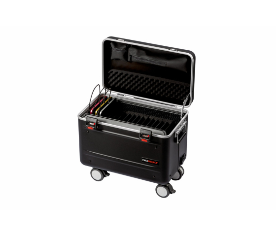 Walizka z przegrodami na tablety MicroCase TC15 na 15 tabletów o przekątnej do 11 cali – w zestawie kable USB-C