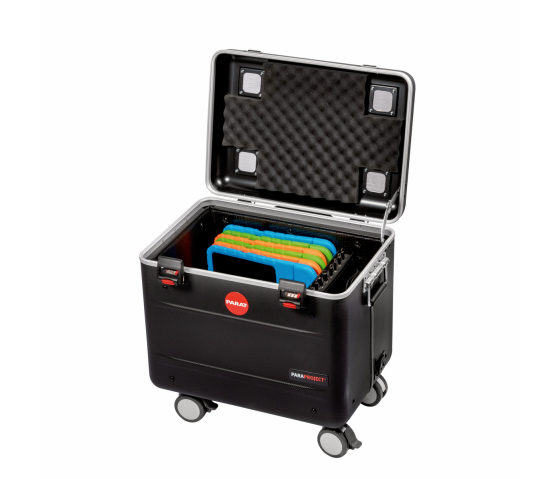 PARAT TC10 EDUCOVER laadkoffer voor 10 tablets met beschermhoezen - USB-C & USB-A TwinCharge - zwart