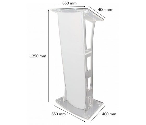 Thoros Acrylic lectern - clear