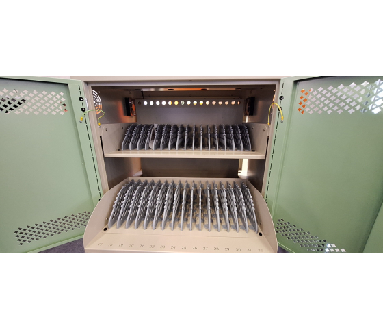 ID32AC charging cart for 32 mobile devices to 15.6 inches