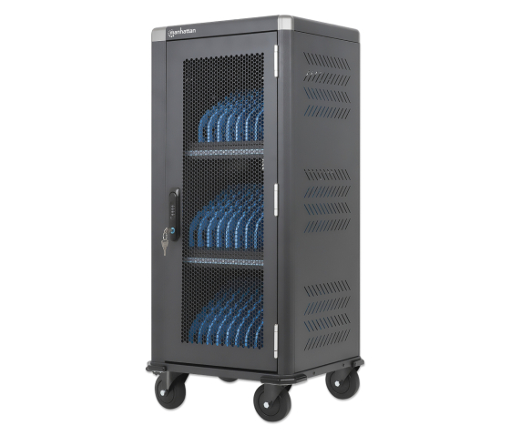 Charging cart for 30 tablets & laptops up to 14