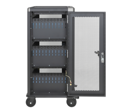 Charging cart for 30 tablets & laptops up to 14