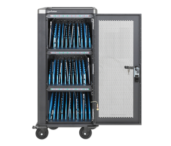 Charging cart for 30 tablets & laptops up to 14