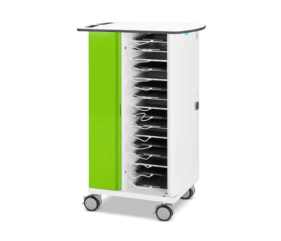 USB-C tablet charging cart with remote management for 20 tablets - USB-C cables included - Digital code lock