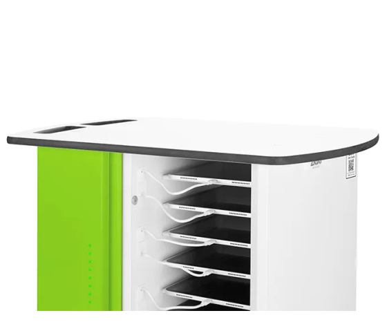USB-C tablet charging cart for 16 iPads and tablets up to 11 inches - Zioxi onView remote management - Digital code lock