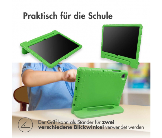 KidsCase tablethoes met handvat voor Samsung Galaxy Tab A9 Plus - Groen